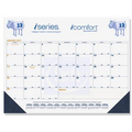 Calendar Desk Pads (Blue & Gold Pre-printed Calendar)